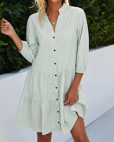 Avencea | Dress with Buttons Perfect for Good Weather