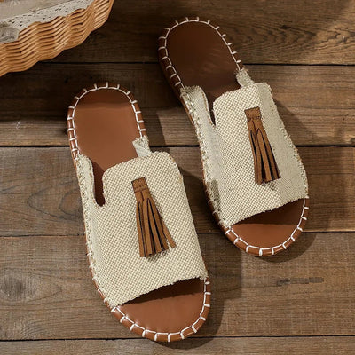 Edith | Boho Tassel Sandals