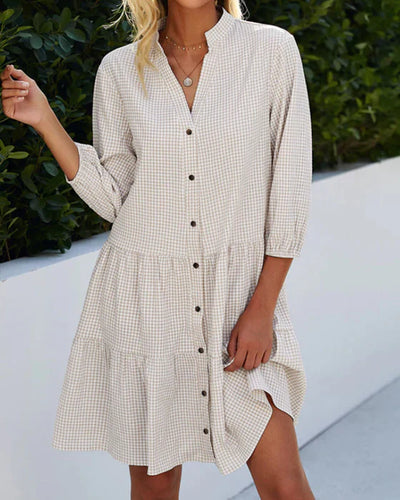 Avencea | Dress with Buttons Perfect for Good Weather