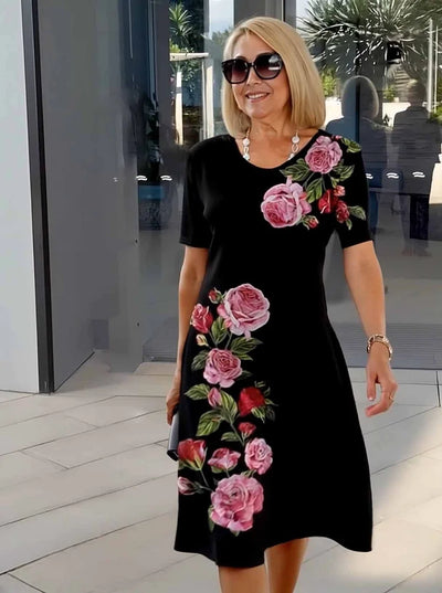 CATHERINE | RELAXED FLORAL SHIFT DRESS