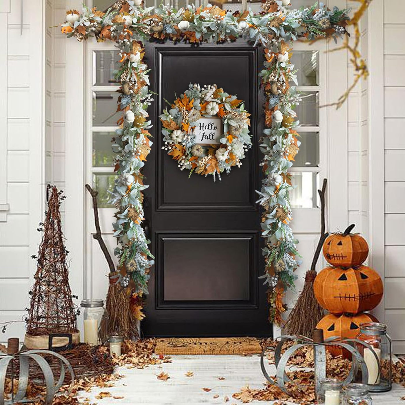 AmberHarvest™ Signature Wreath — Fill Your Home with Lasting Warmth and Fall’s Cozy Magic