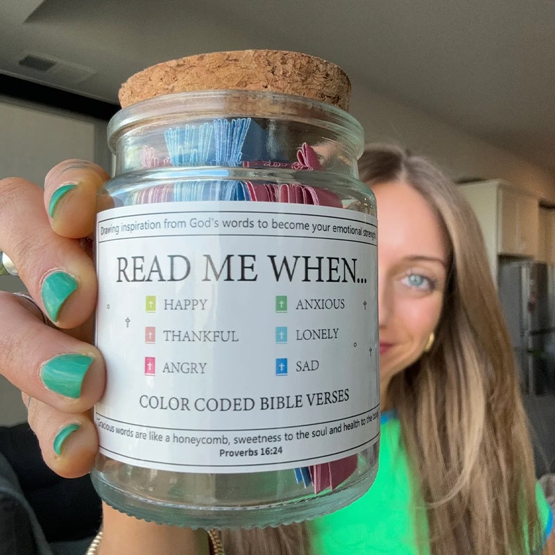 SpiritPearl™ Faith Jar — Your Daily Dose of Peace, Hope, and Strength in Every Verse