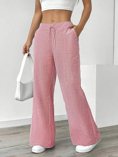 Alina™ | Elegant Striped Pants with Pockets