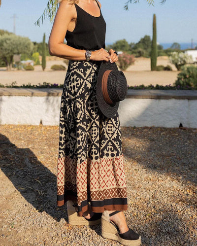 Avencea | Boho Style Long Skirt