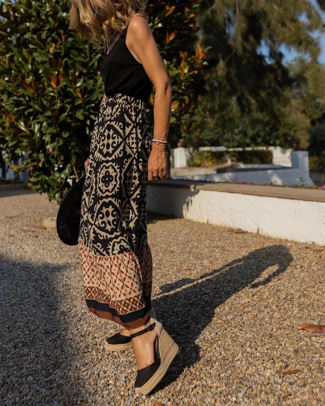 Avencea | Boho Style Long Skirt