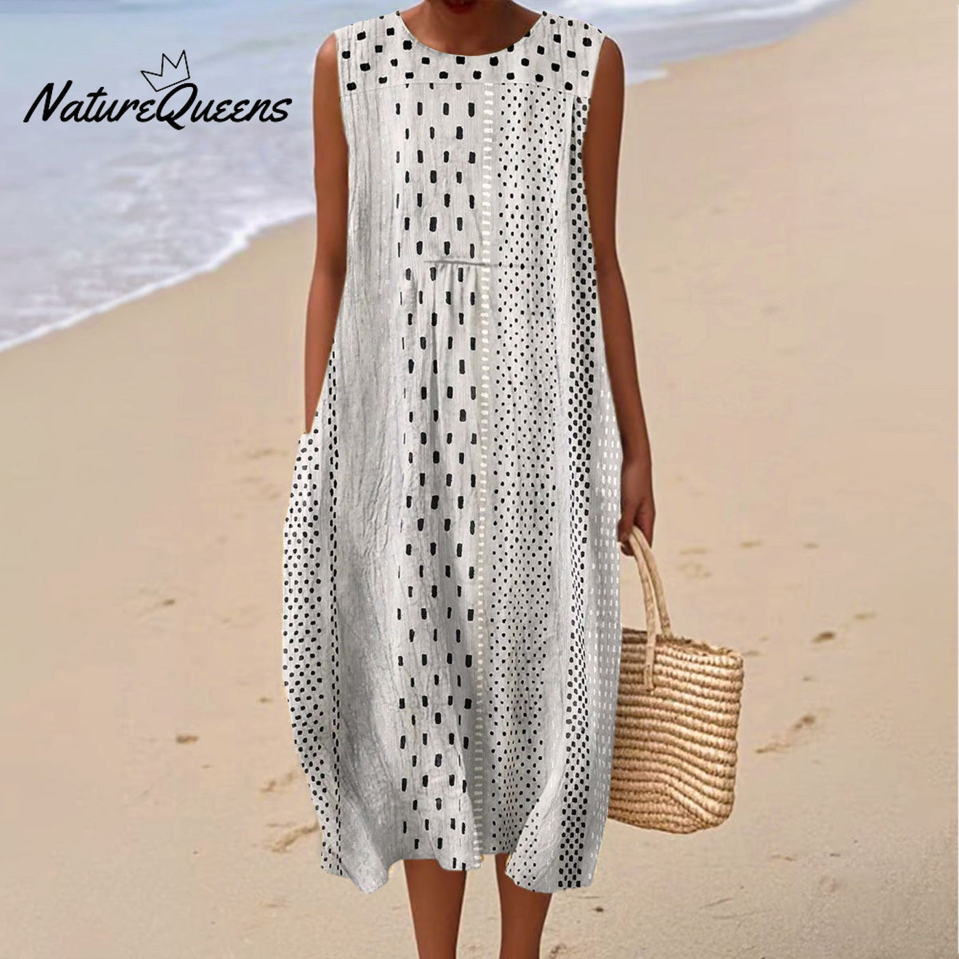 Nora | Monochrome Dot Dress