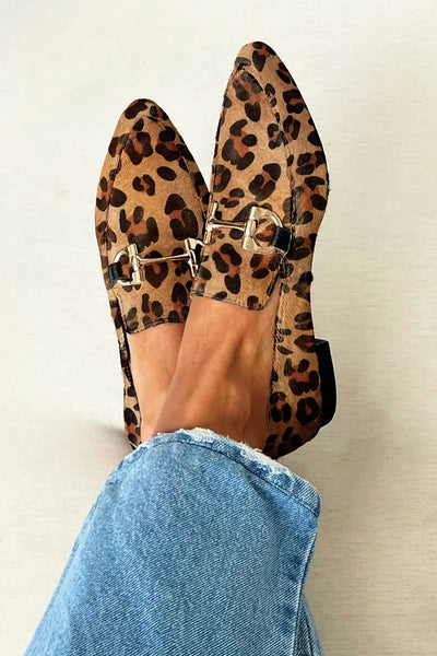 BIANCA | STYLISH LOAFERS WITH PRINT AND METAL BUCKLE