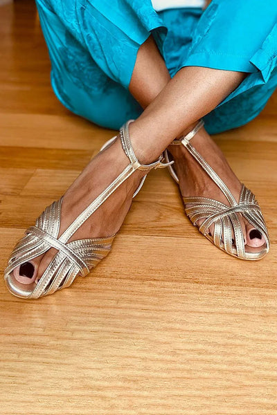 Elegant Silver Style | Luxury Casual Sandals