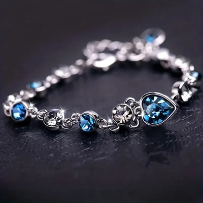 Ocean Heart Glow Bracelet | White Gold 18k