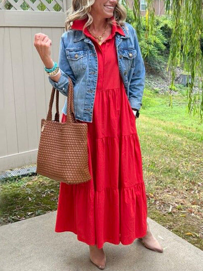 Amara | Everyday Cotton Tiered Maxi Dress