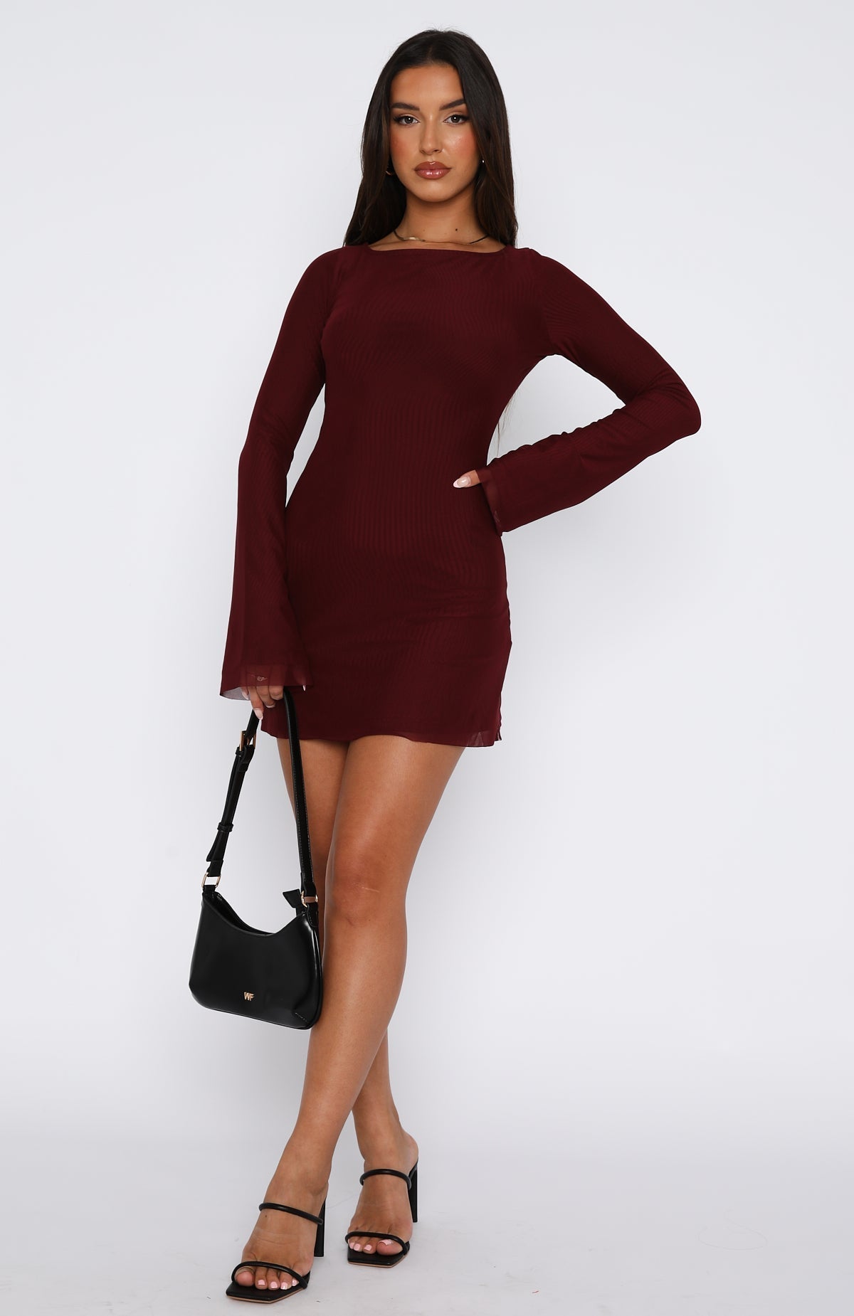Daisy | Women’s Glam Backless Mini Dress with Subtle Shine