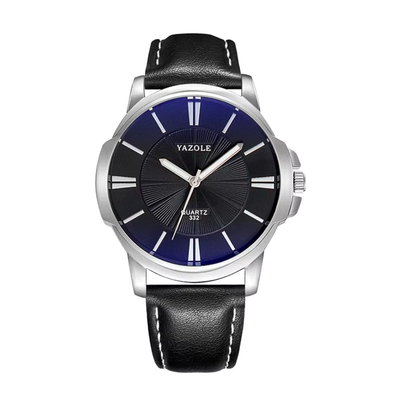 Gavin | Opulent Glass Leather Watch | 45mm