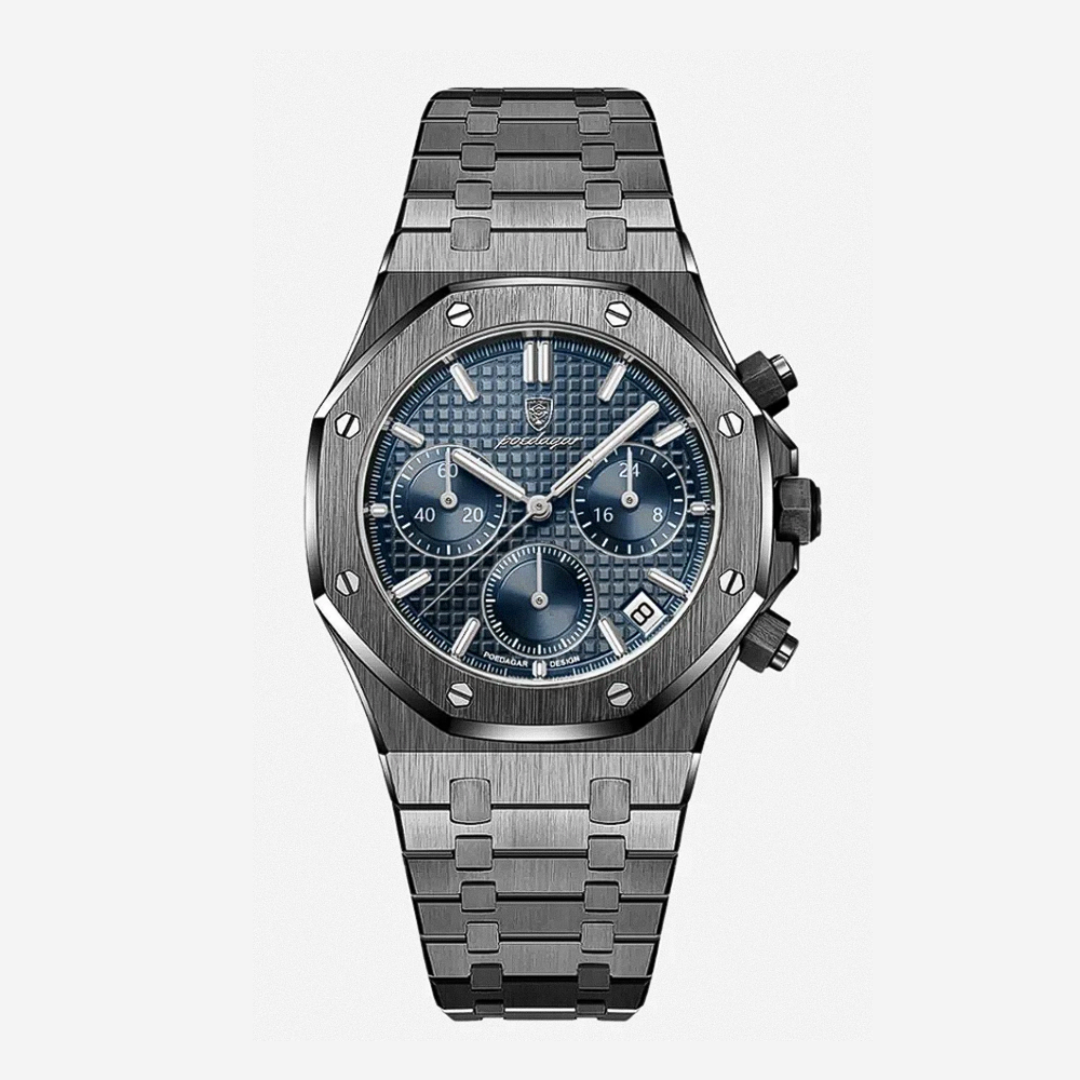 Damian | Iconic Steel Frame Bold Chronograph Design Watch