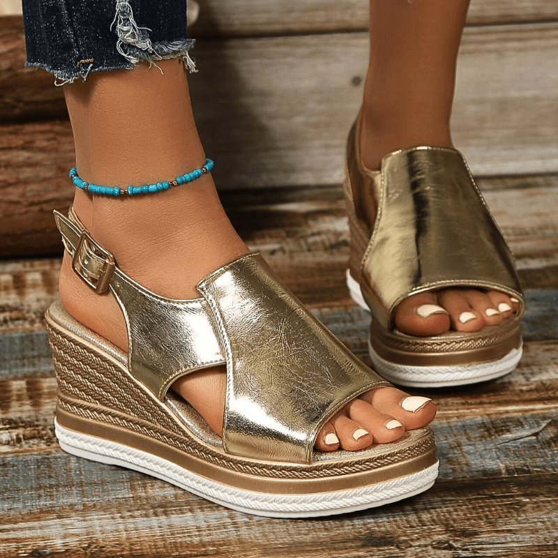 Helen | Elegant Wedge Sandals