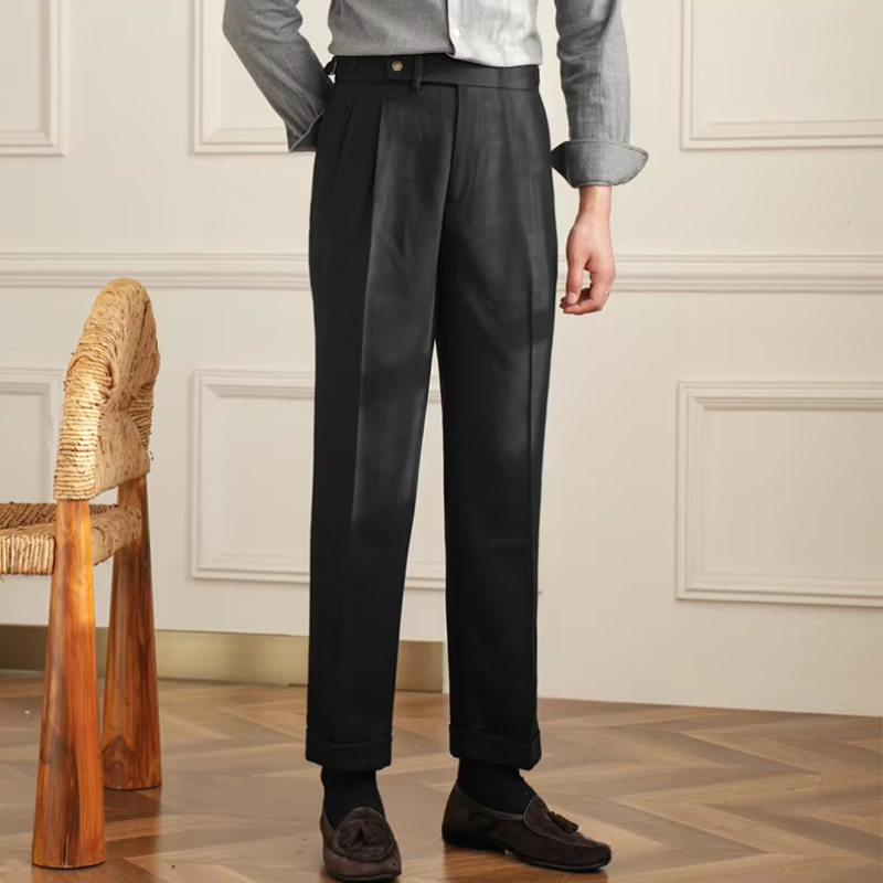 Fabrizio Marconi High-Waisted Business Casual Pants