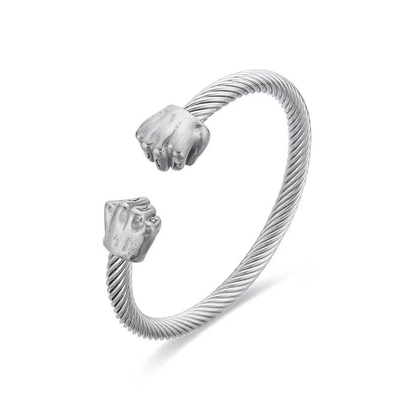 Mercer Steel Rope Cuff Bracelet