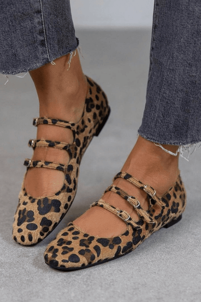 Leopard Print Flats | Stylish Casual Flats