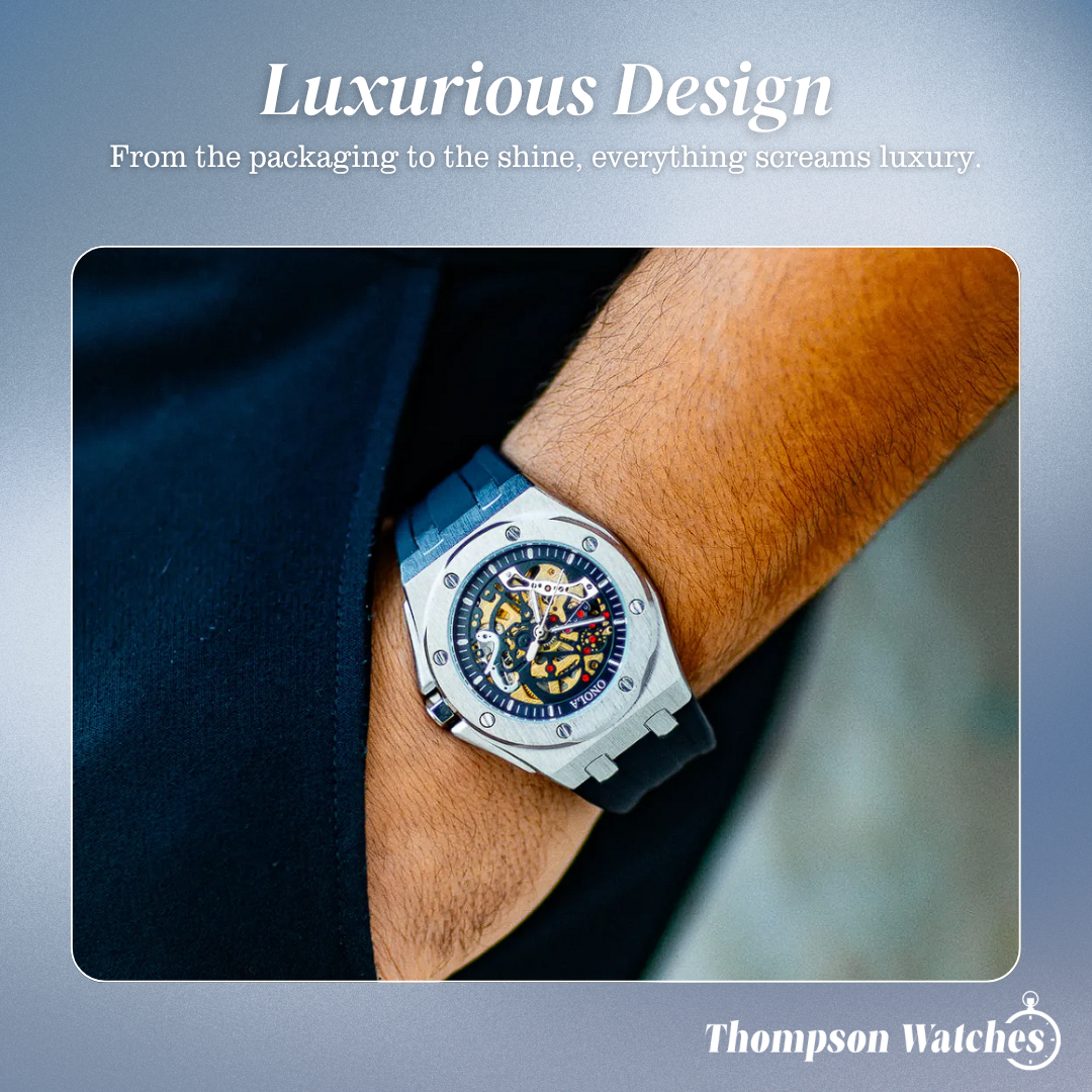 Zayden | Sporty Modern Eye-Catching Skeleton Watch