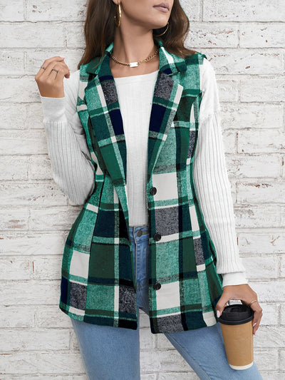 Camden Wool Plaid Vest