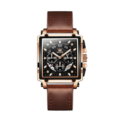Joseph | Stylish Men’s Chronograph Watch with Unique Square Case | 42x45mm