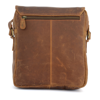 Brown Vintage Leather Crossover Bag