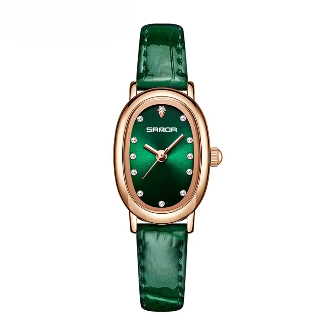Elegant Vintage Oval Quartz Watch