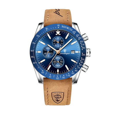 David | Stylish Men’s Chronograph with Versatile Strap Options | 44mm