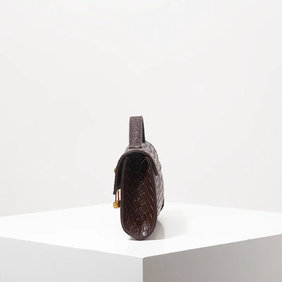 Venezia Woven Baguette Clutch