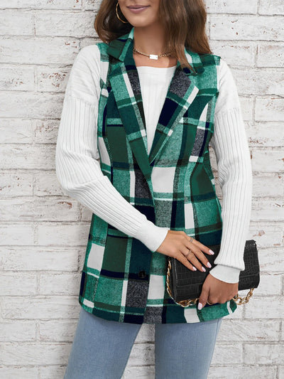 Camden Wool Plaid Vest
