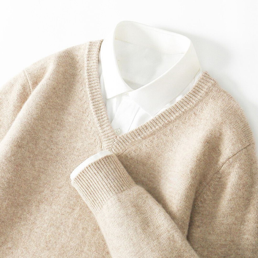 Olympia Merino V-Neck Sweater