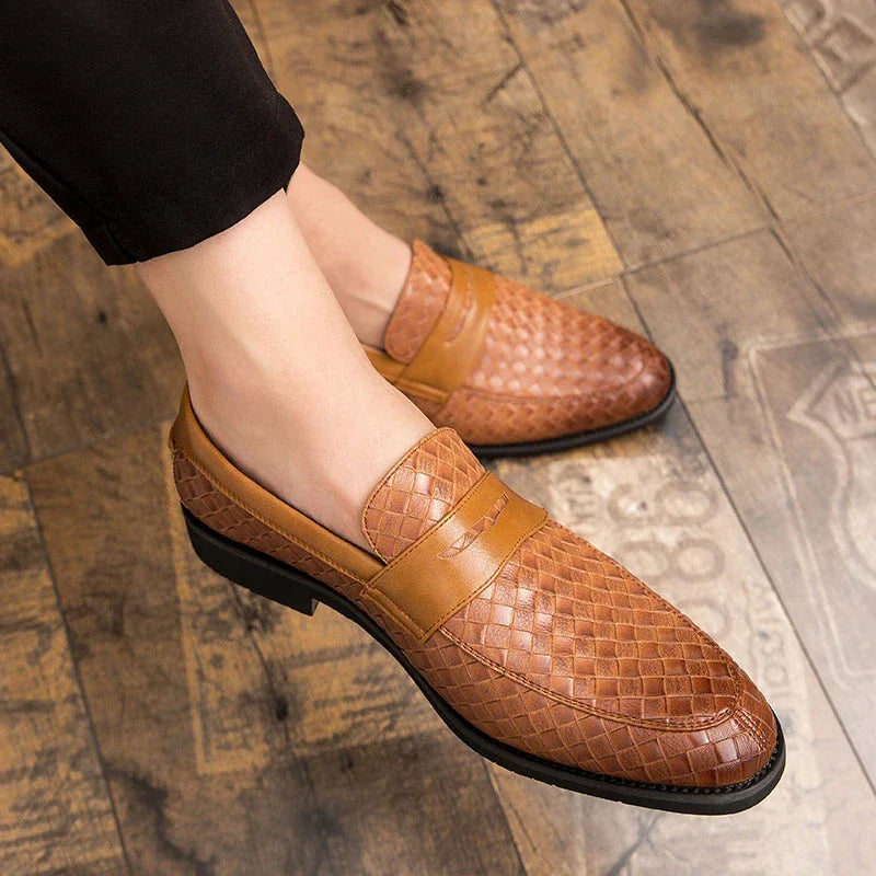 Milano Woven Leather Loafer