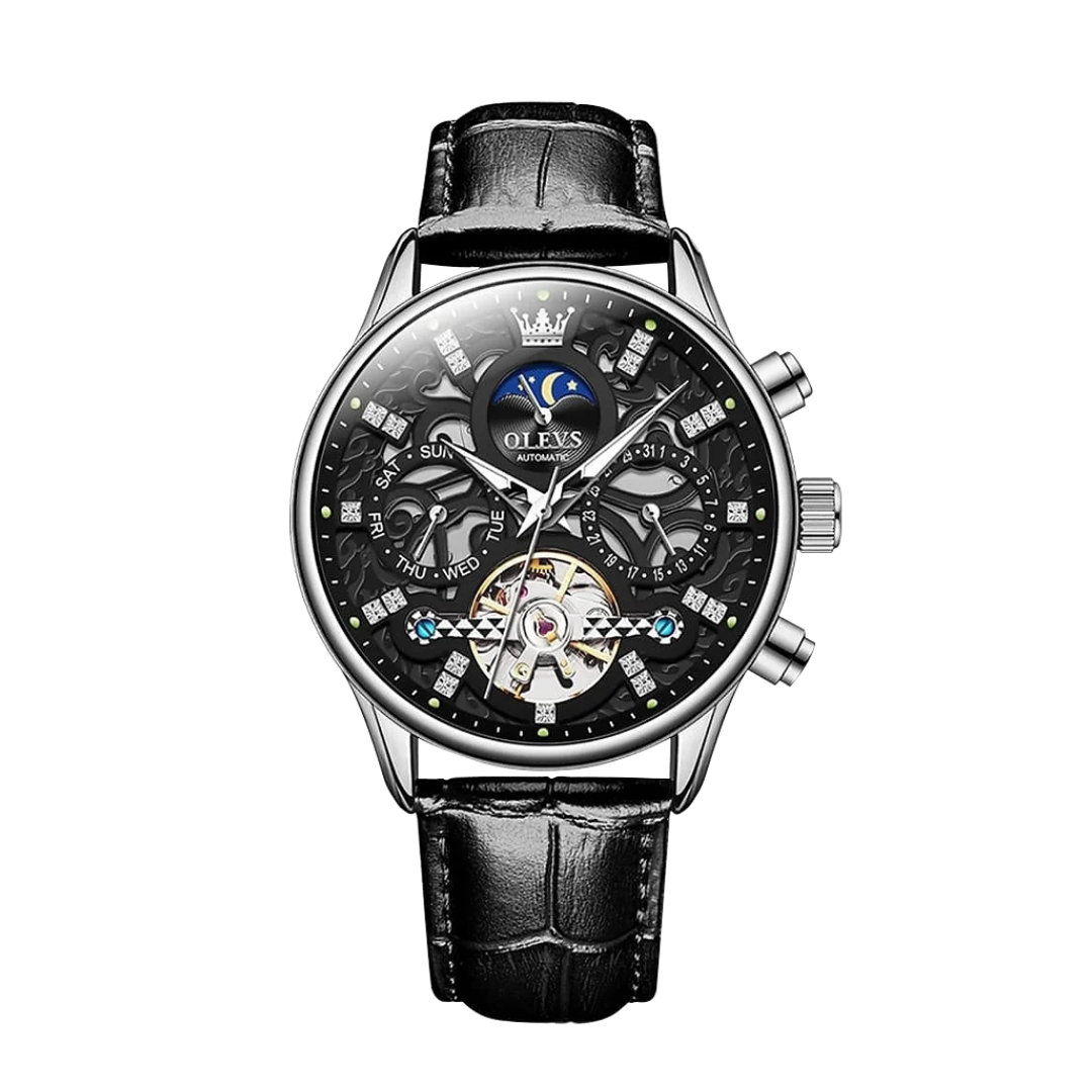 Emmett | Automatic Mechanical Watch with Leather Strap