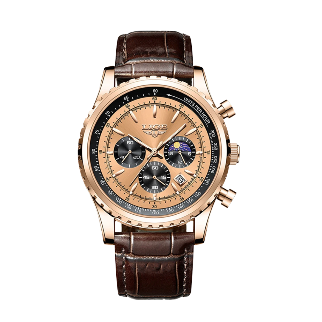 Leo | Elegant Chronograph Moon Phase Watch