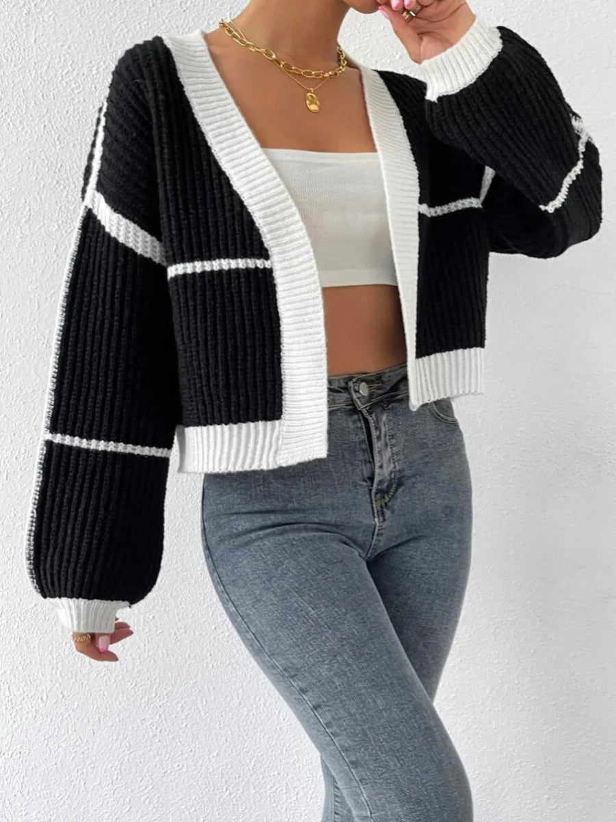 Sofie Cropped Knit Cardigan