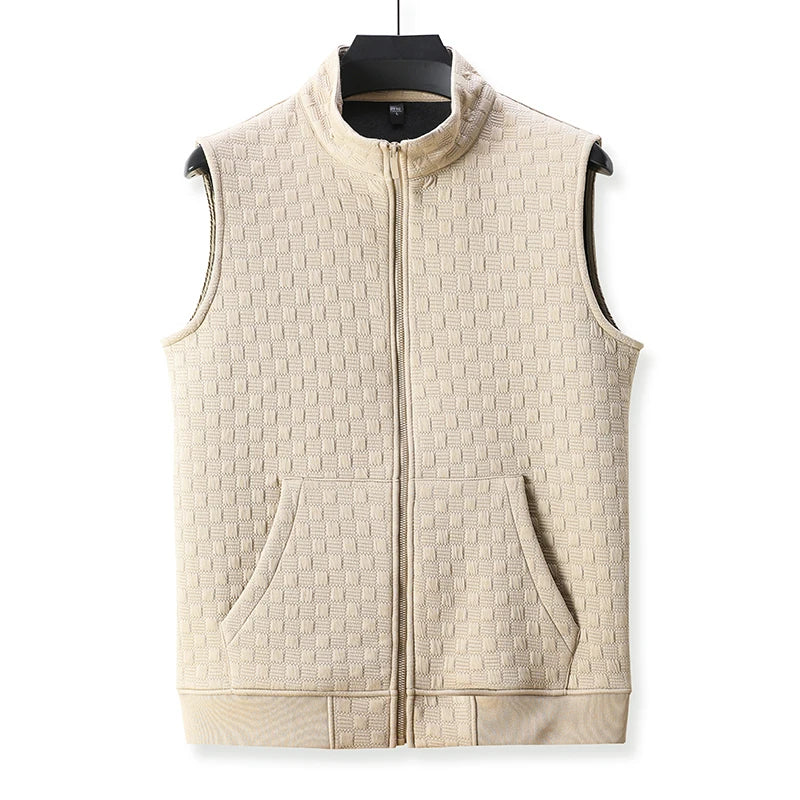 Vitro Checkered Knit Vest
