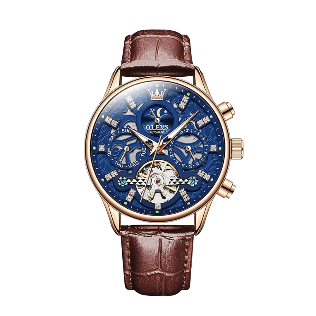 Emmett | Automatic Mechanical Watch with Leather Strap