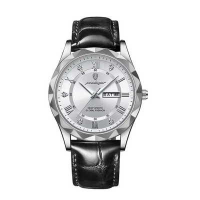 Brody | Elegant Leather Strap Quartz Watch