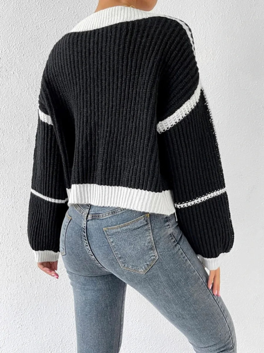Sofie Cropped Knit Cardigan