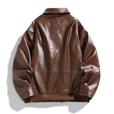 Cory | Men’s Modern Oversized Leather Bomber Jacket