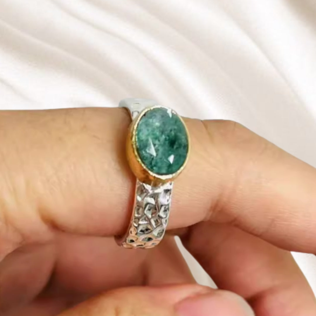 Natura Vera | Gold Layered Silver Ring