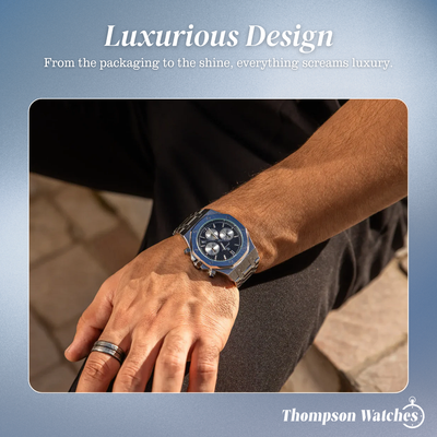 Damian | Iconic Steel Frame Bold Chronograph Design Watch