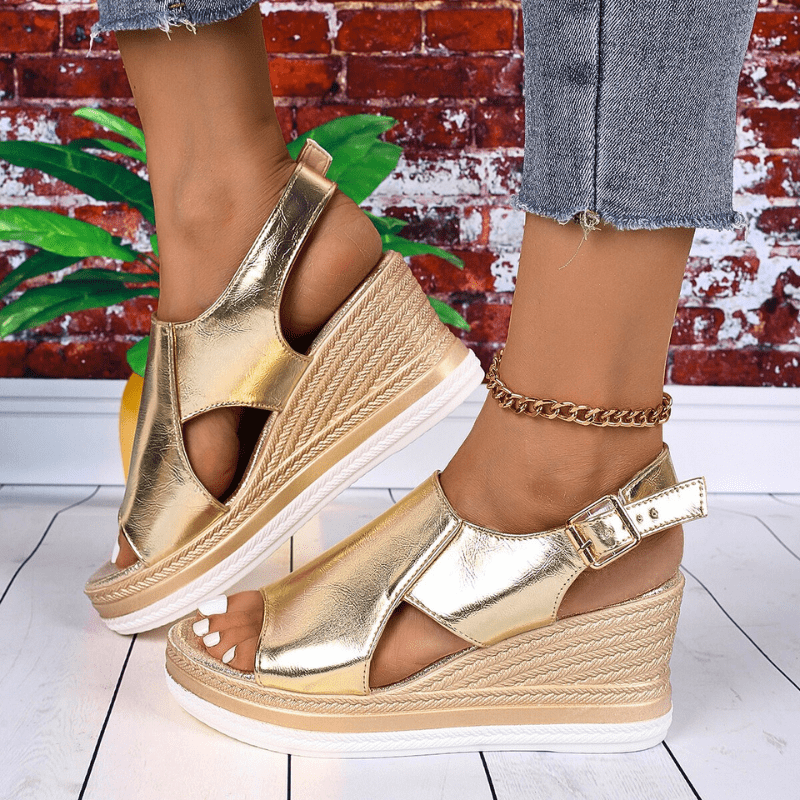 Helen | Elegant Wedge Sandals