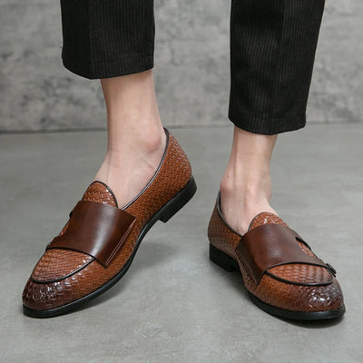 Lucca Double-Button Woven Loafer