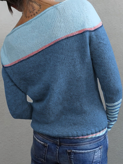 Katharina™ | Long Sleeve Striped Sweater