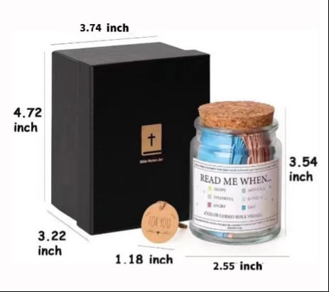 SpiritPearl™ Faith Jar — Your Daily Dose of Peace, Hope, and Strength in Every Verse