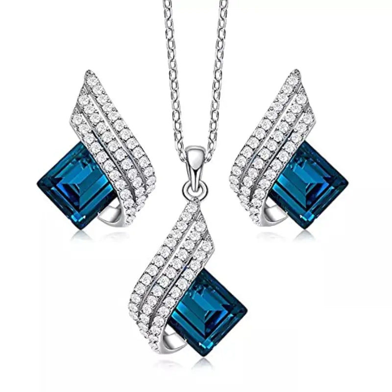 Brienne Solazure Jewelry Set | White Gold 16k