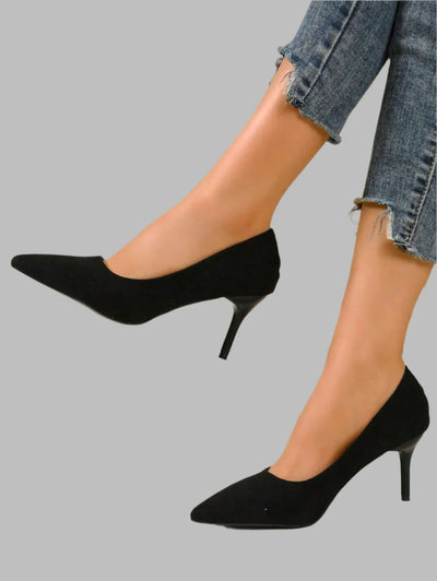 Camila – Two-Tone Buckle Slingbacks