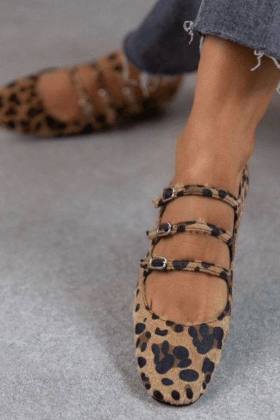 Leopard Print Flats | Stylish Casual Flats