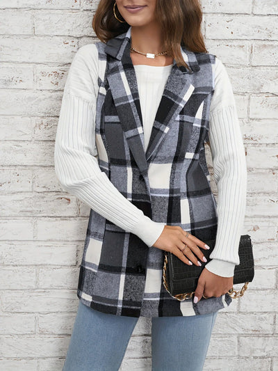 Camden Wool Plaid Vest