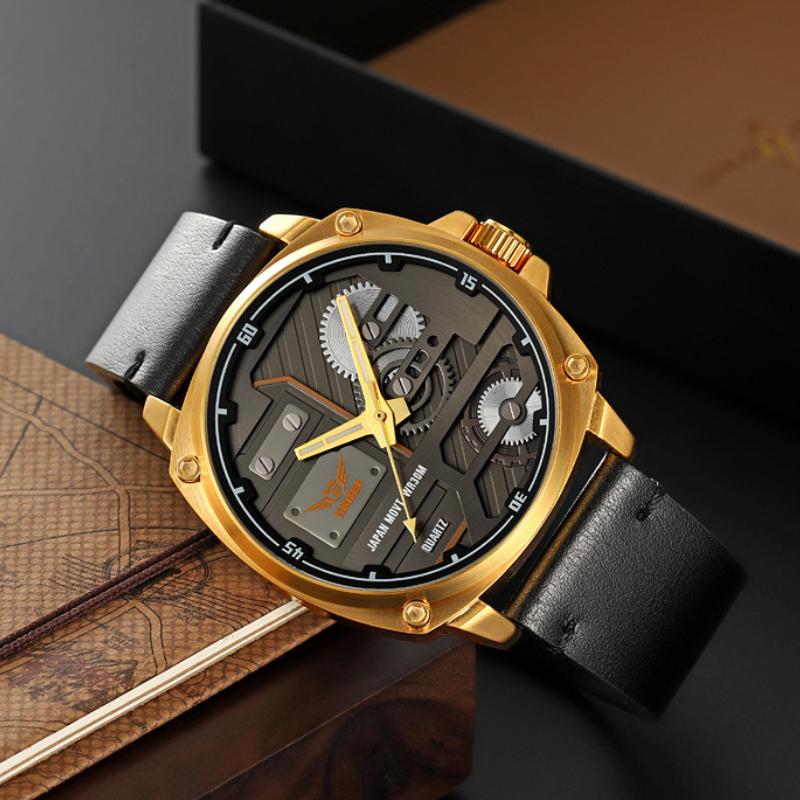 Harry Melbourne® - Quartz Leather Men's Watch